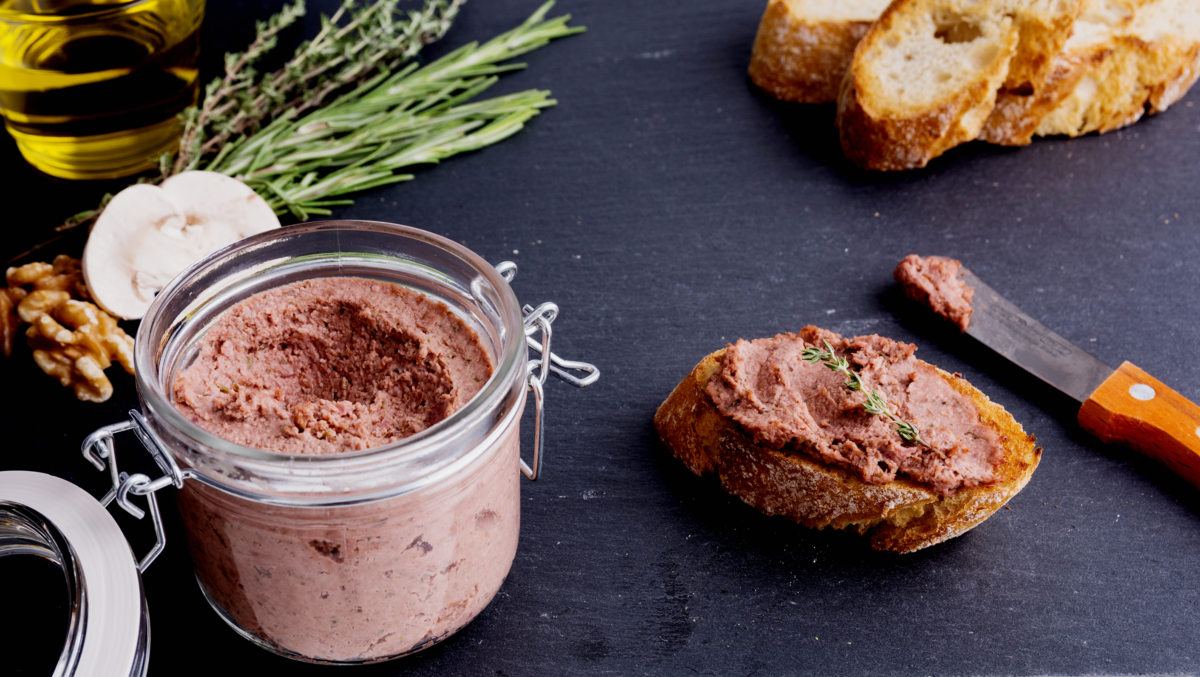 Terrine of liver pate