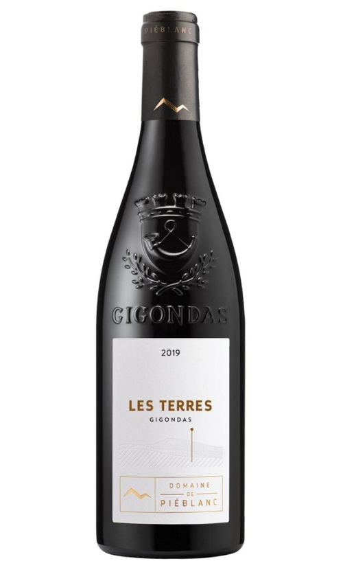 Aoc Gigondas Les Terres from domaine de Piéblanc, Grenache, Syrah, Cinsault