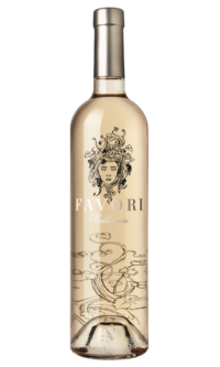 A bottle of Chateau Favori IGP Mediteranee, provence rosé