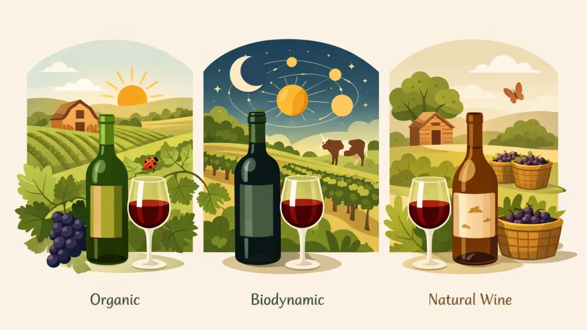 Organic vs Biodynamic vs Natural Wine Explained