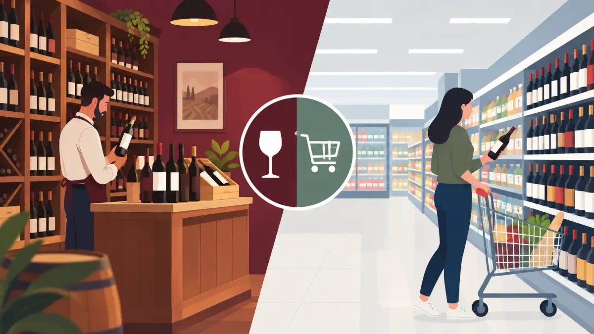 Wine Merchant Versus Supermarket: Which Wins?